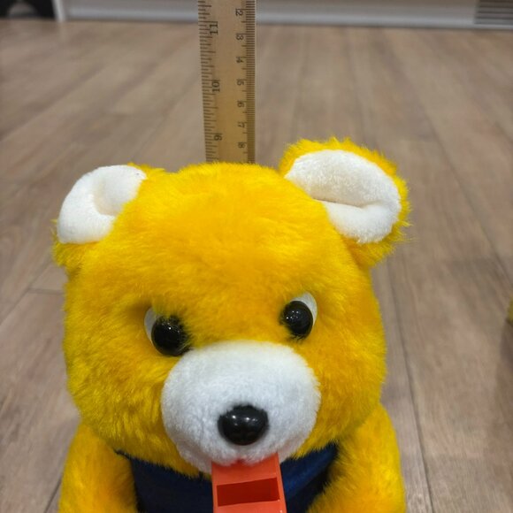 Vintage Teddy the Cheerleader Bear with Box 1980s NOT working for Parts/Repair - Picture 9 of 10